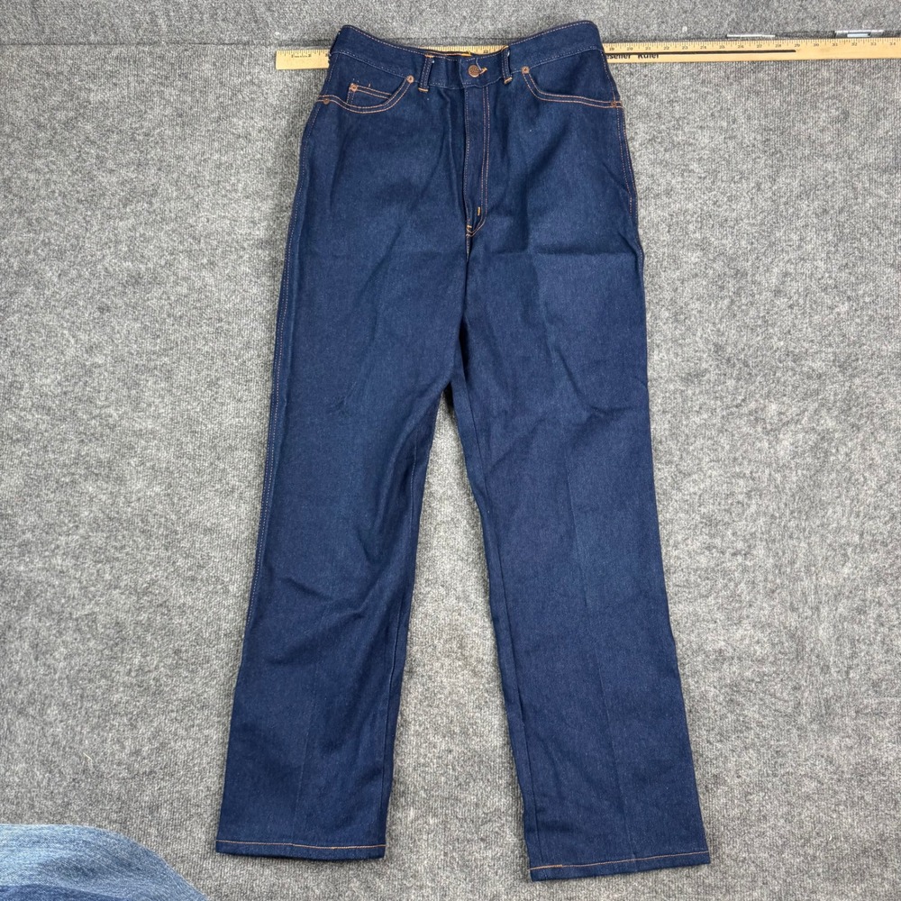 Chic Jeans Womens Size 34 Blue Vintage High Rise Straight Leg Denim USA Made